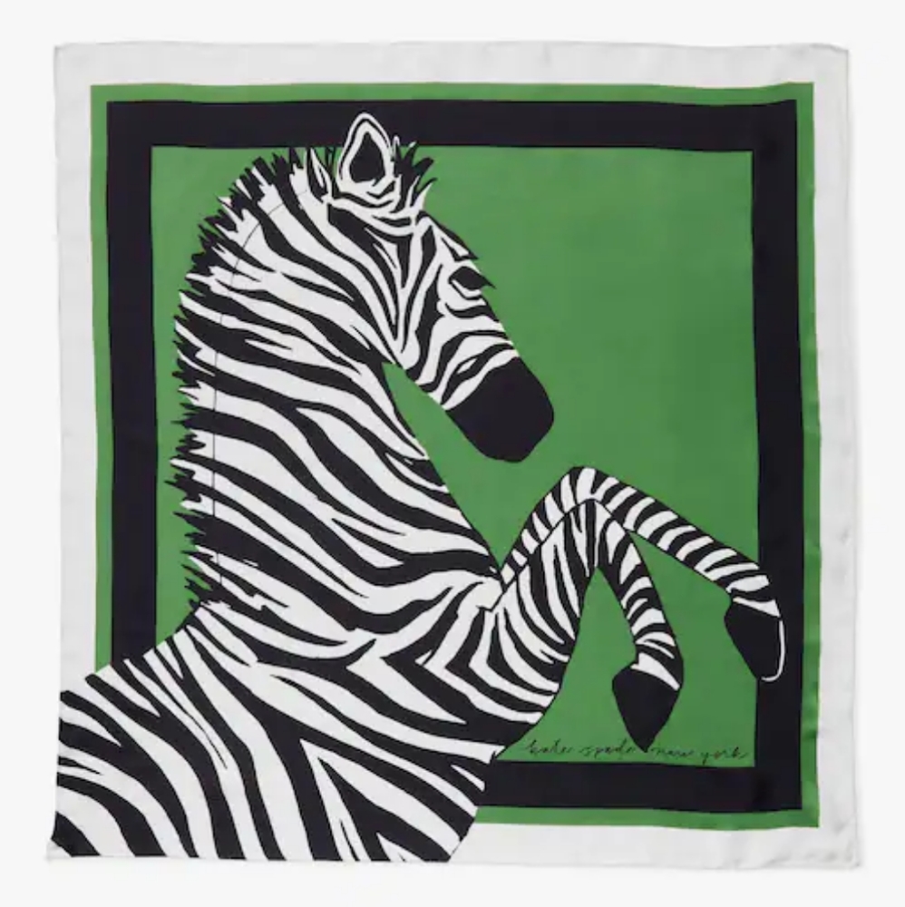 Kate Spade Dancing Zebras Scarf